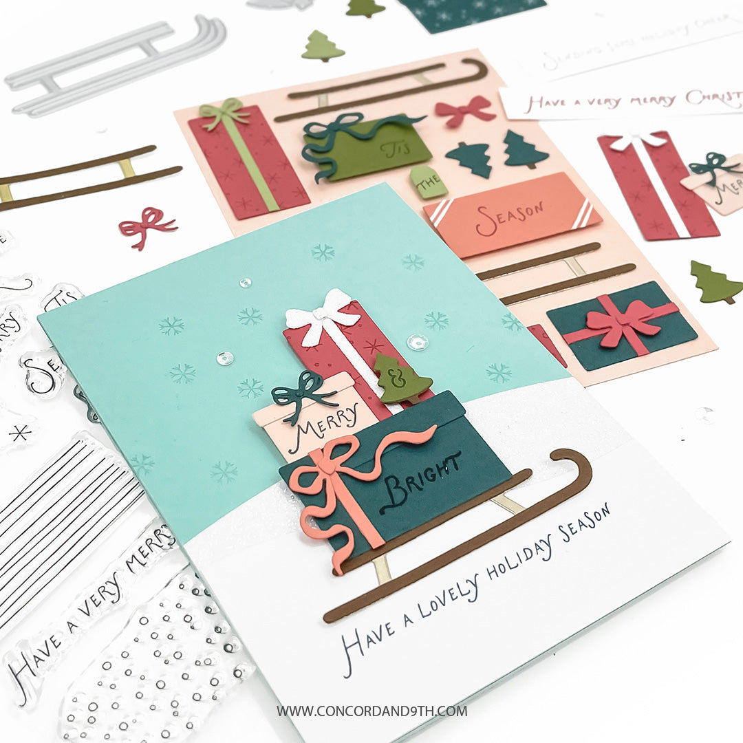 PRE_ORDER ONLY - Concord & 9th - Sleigh Full of Cheer Stamp Set (4 x 6)