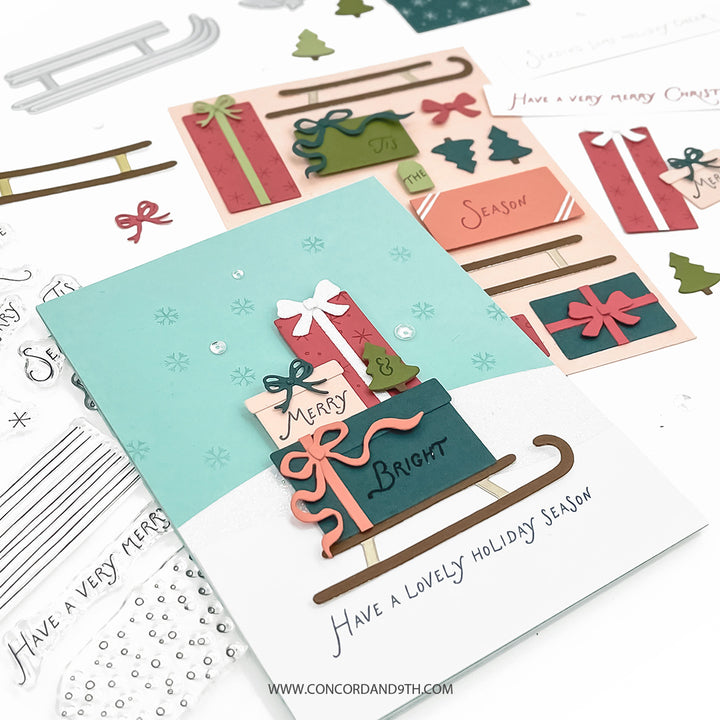 PRE_ORDER ONLY - Concord & 9th - Sleigh Full of Cheer Stamp Set (4 x 6)