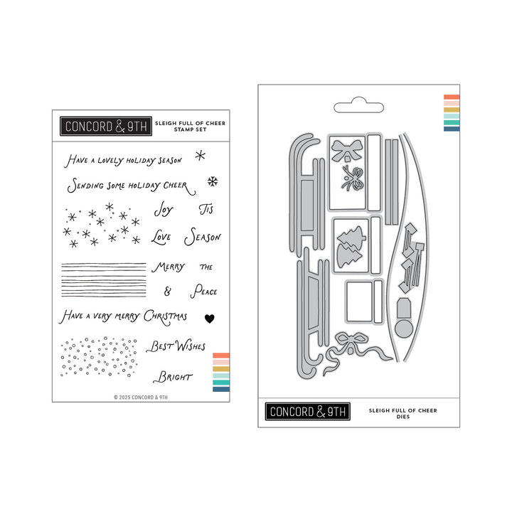 PRE_ORDER ONLY - Concord & 9th - Sleigh Full of Cheer Stamp & Dies Bundle