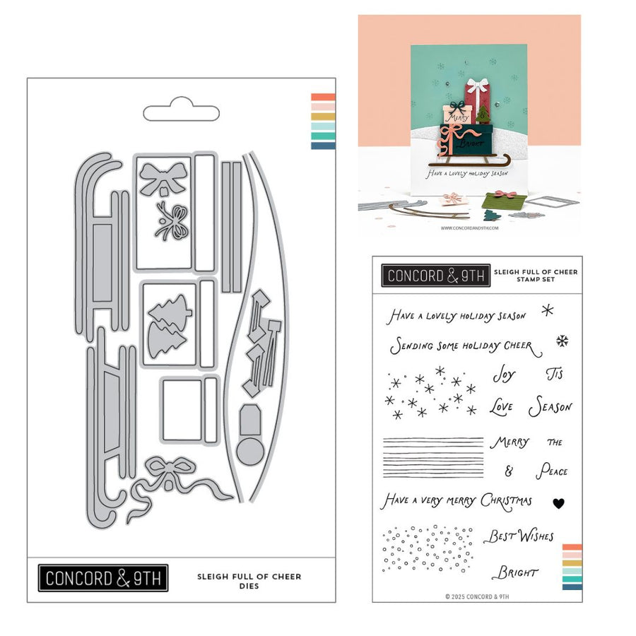 Concord & 9th - Sleigh Full of Cheer Stamp & Dies Bundle