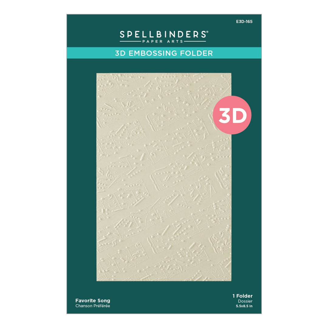 Spellbinders - Embossing Folder - Favourite Song