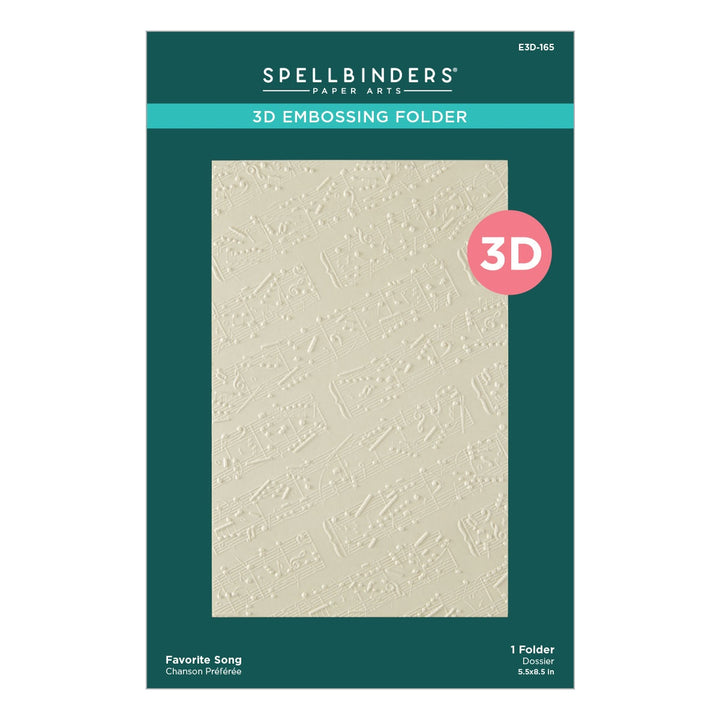 Spellbinders - Embossing Folder - Favourite Song