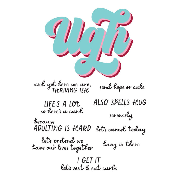 Spellbinders - Stamp & Die Set - This is life, Ugh