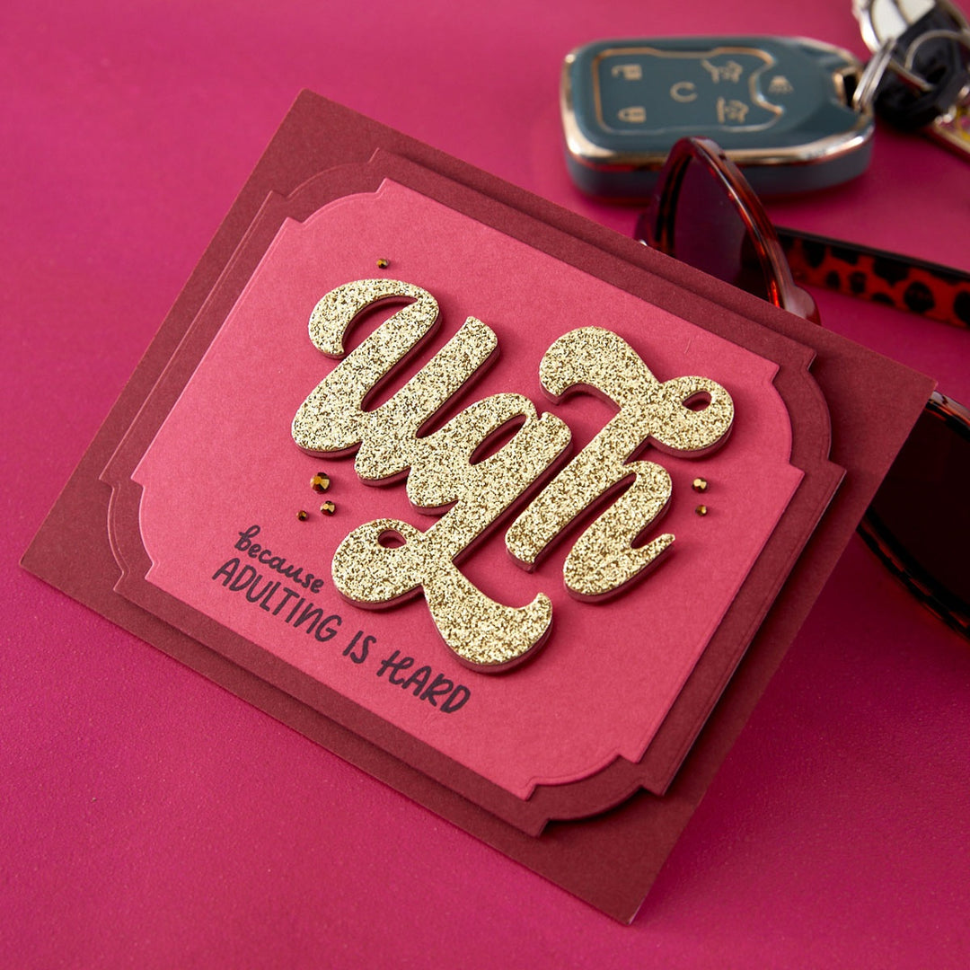 Spellbinders - Stamp & Die Set - This is life, Ugh
