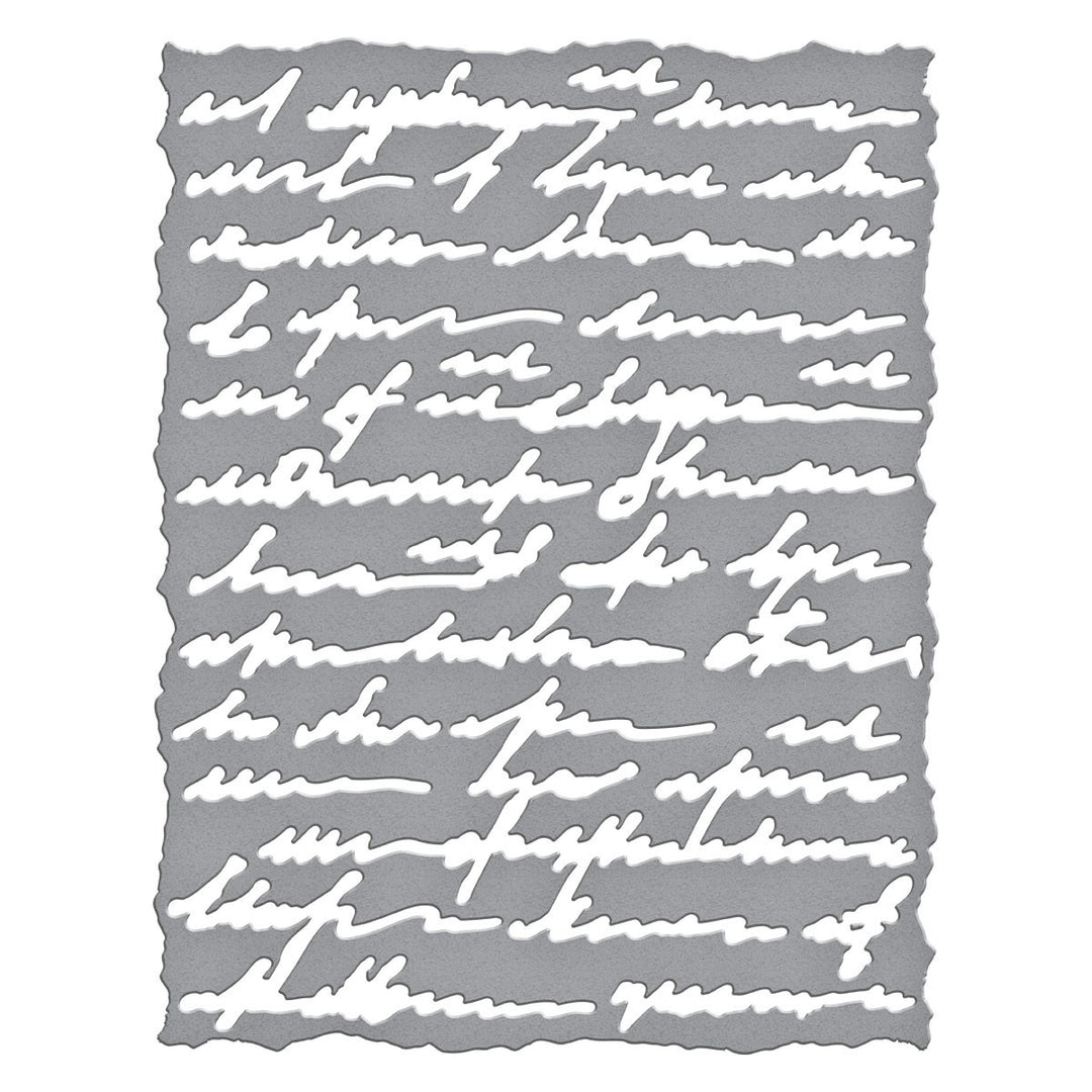 Spellbinders - Deckled Edge Script Die