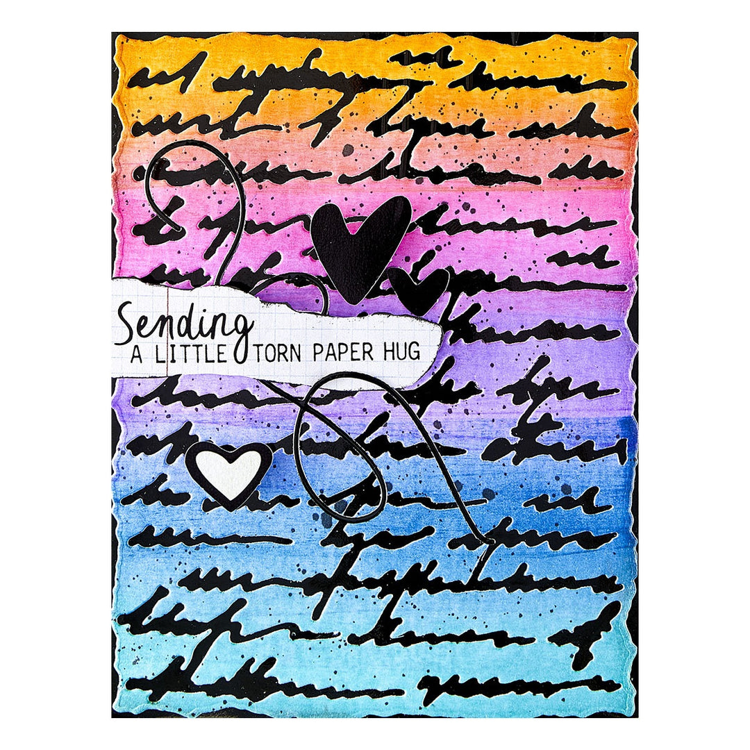 Spellbinders - Deckled Edge Script Die