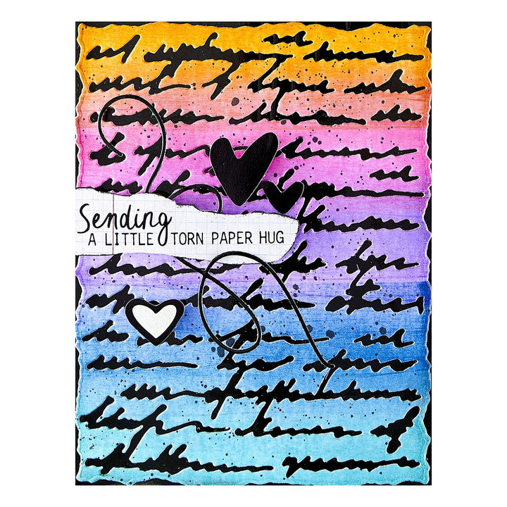 Spellbinders - Deckled Edge Script Die
