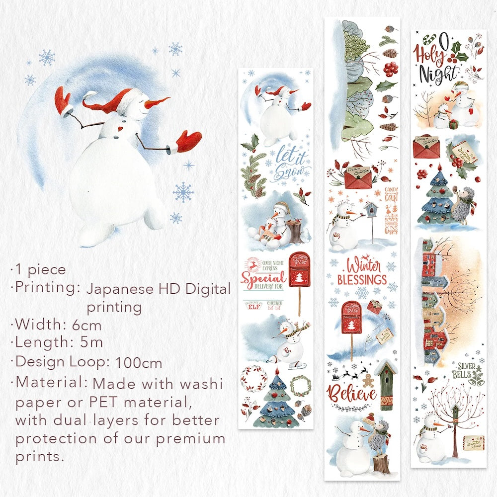 Silent Night Wide Washi/PET Tape