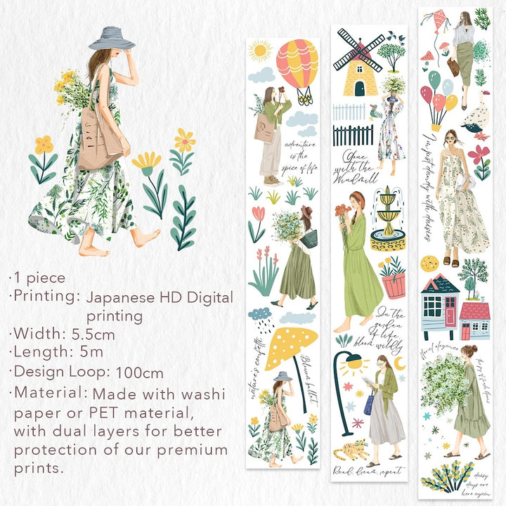 Tranquil Moments in Rotterdam Wide Washi Tape loop design