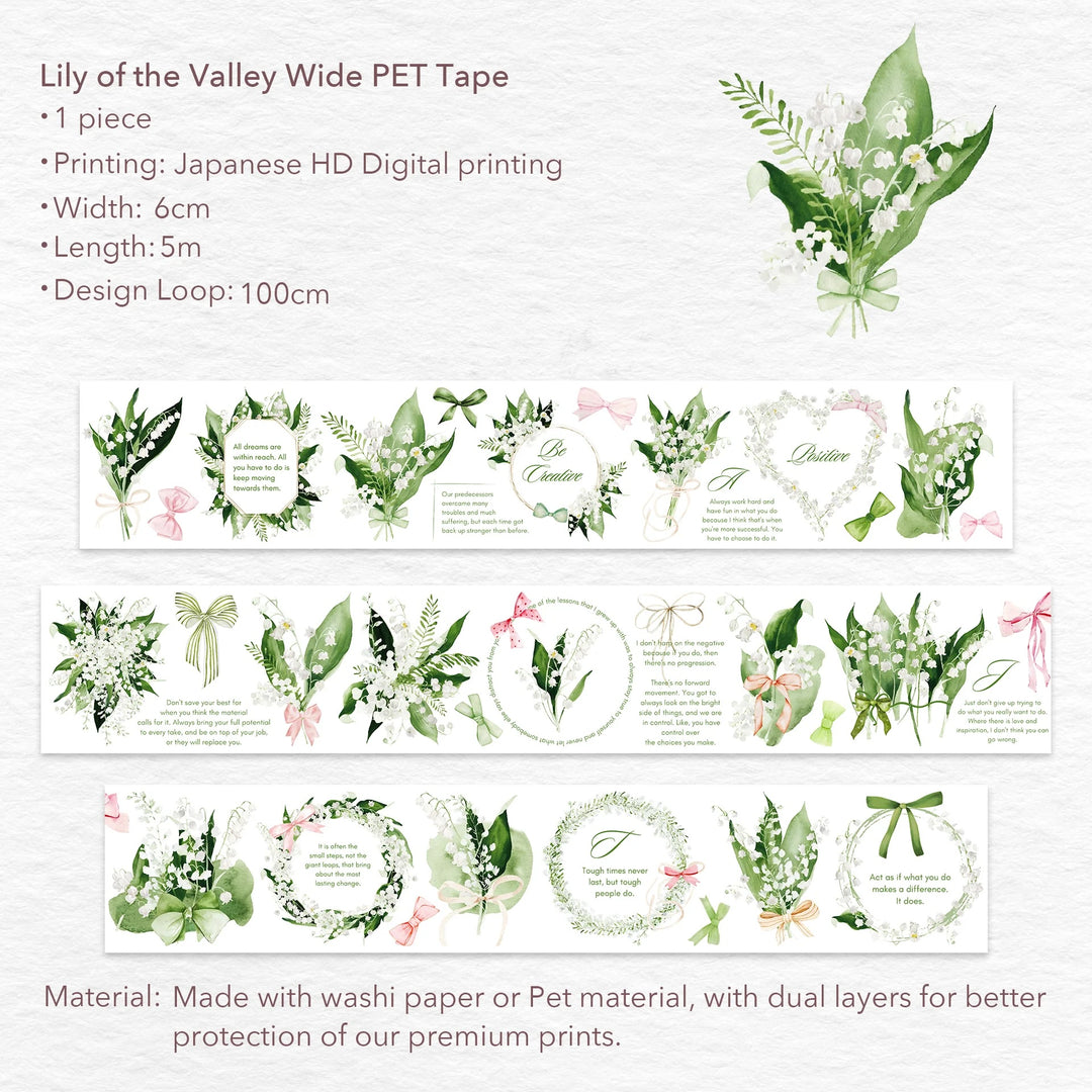 the washi tape shop lily of the valley wide pet tape details