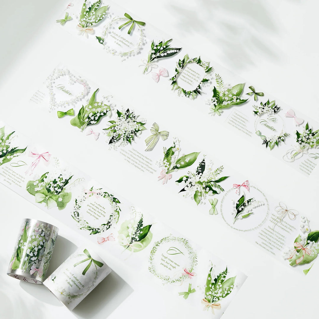 the washi tape shop lily of the valley wide pet tape 