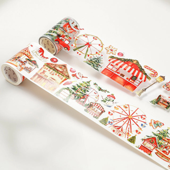 the washi tape shop pre cut christmas market wide washi pet tape comparison