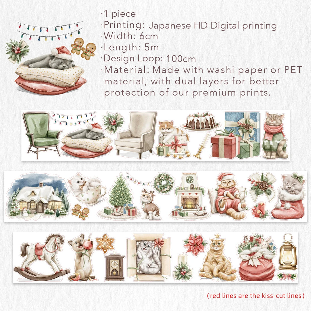 the washi tape shop pre cut frozen paws wide washi pet tape full loop