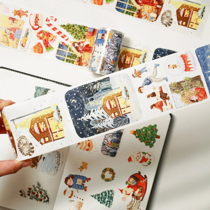 the washi tape shop pre cut reindeers journey wide washi pet tape 