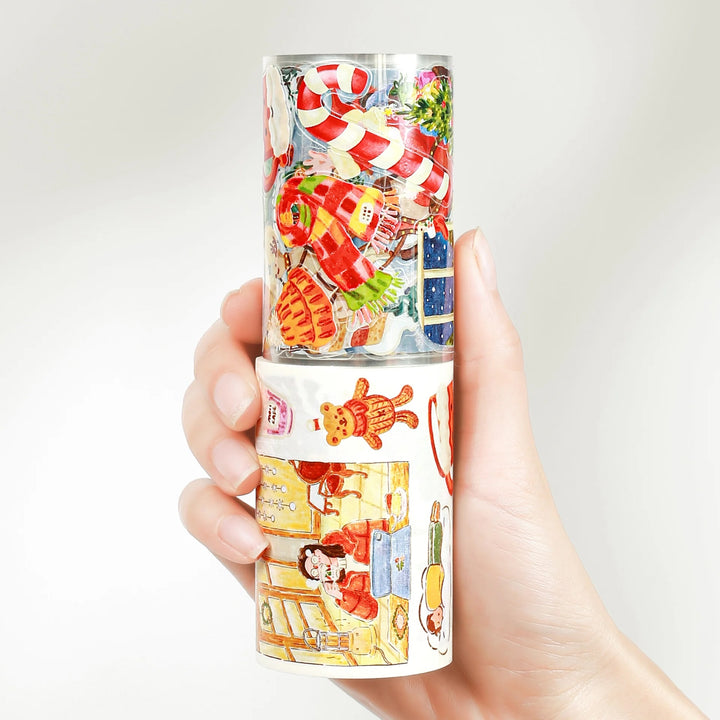 the washi tape shop pre cut reindeers journey wide washi pet tape rolls