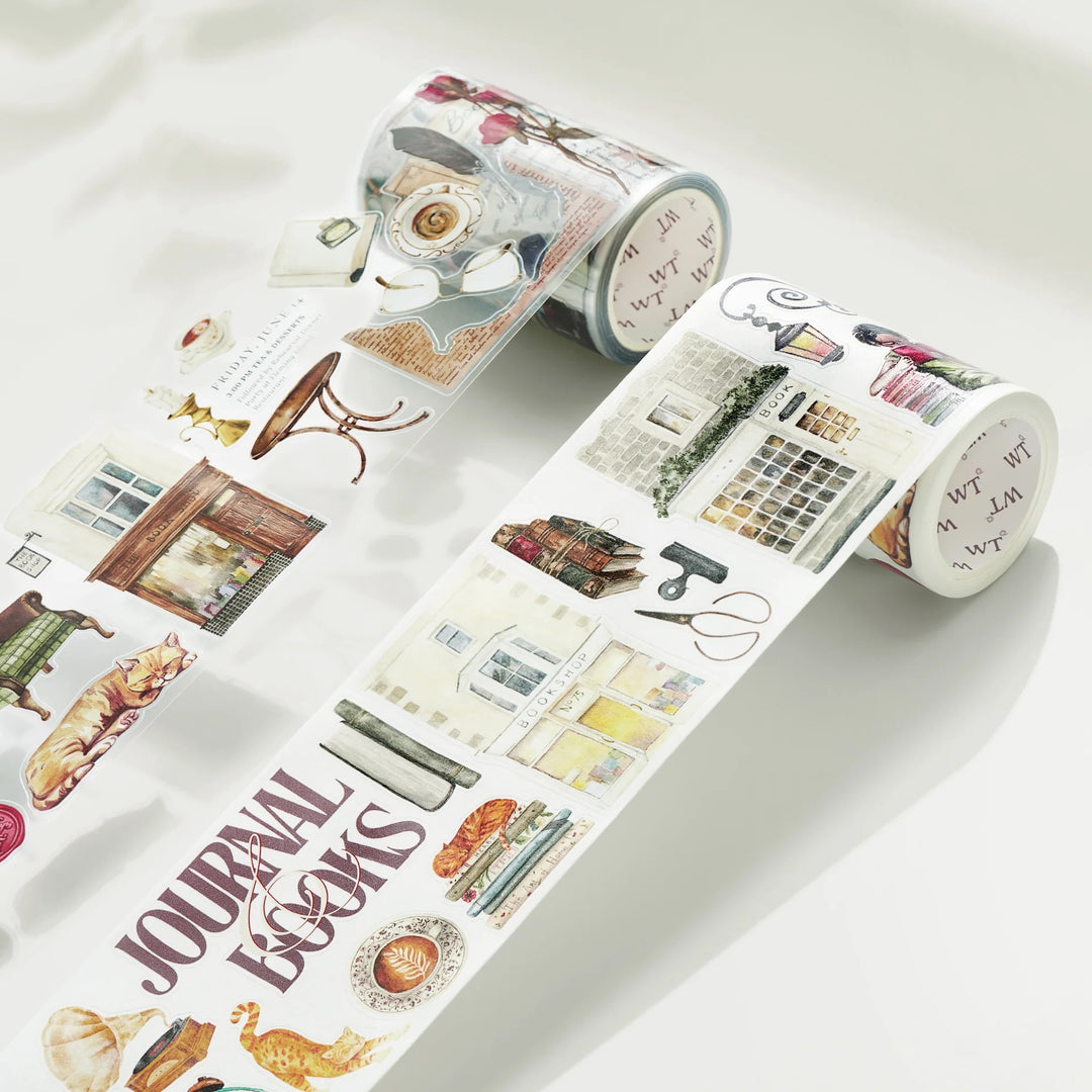 the washi tape shop pre cut cats and books wide washi pet tape comparison