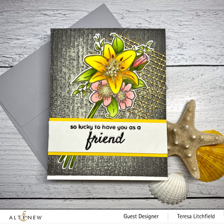 Altenew - Embossing Folder - Organic Linen