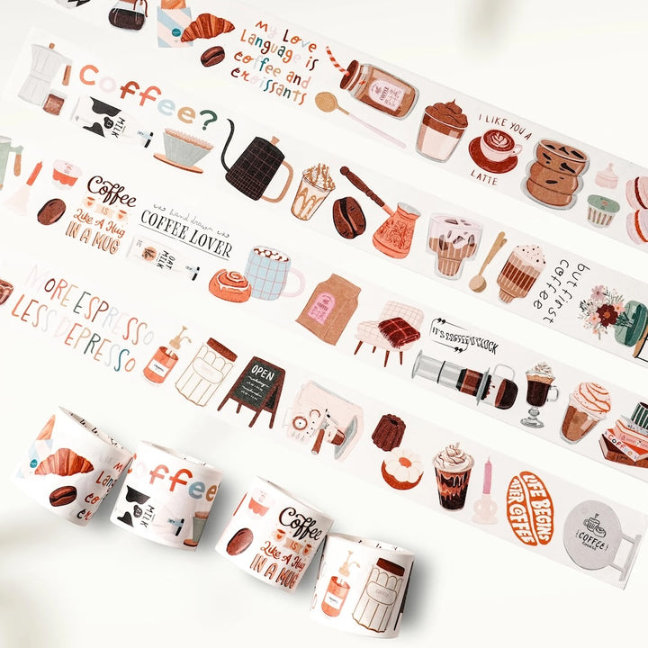 The Washi Tape Shop - Coffee? - Washi Tape Sticker Set