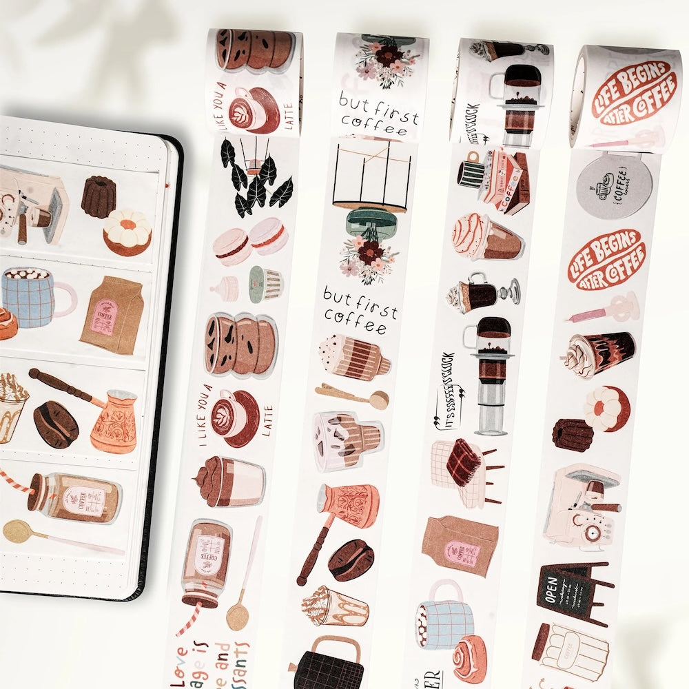 The Washi Tape Shop - Coffee? - Washi Tape Sticker Set