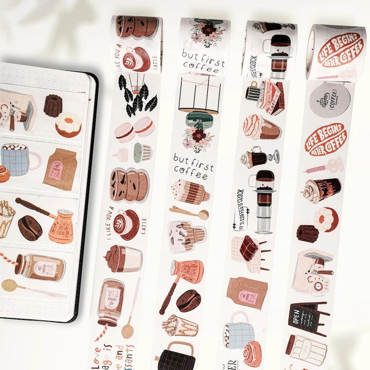 The Washi Tape Shop - Coffee? - Washi Tape Sticker Set