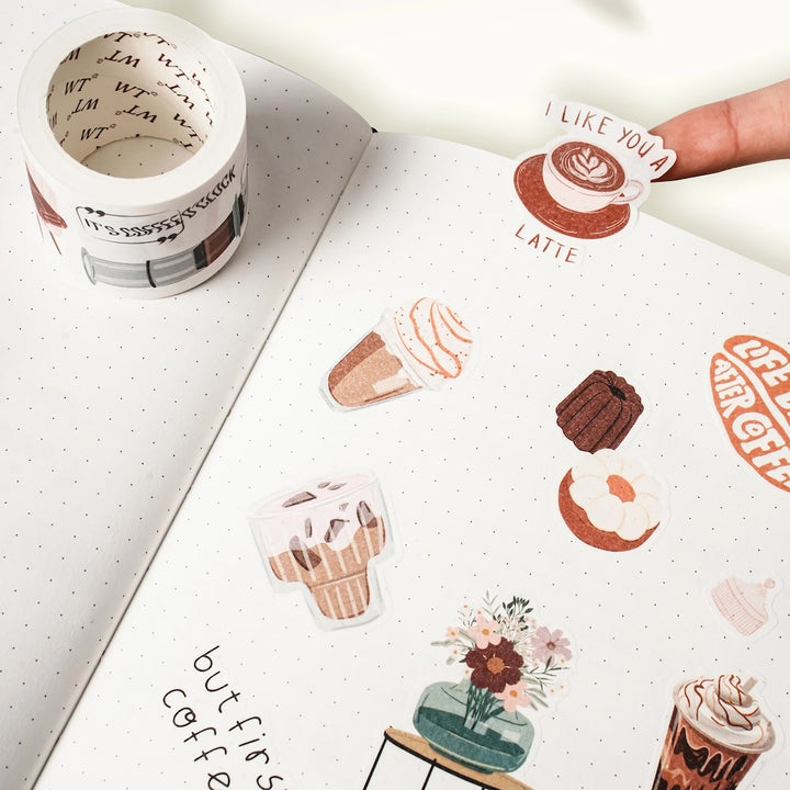 The Washi Tape Shop - Coffee? - Washi Tape Sticker Set