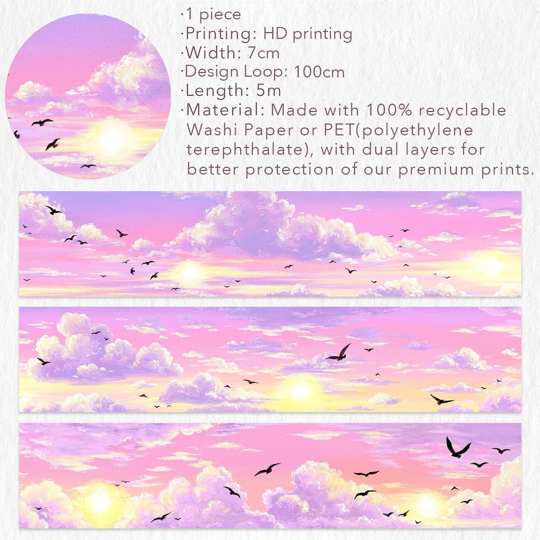 The Washi Tape Shop - Lotus Twilight Wide Washi/PET Tape