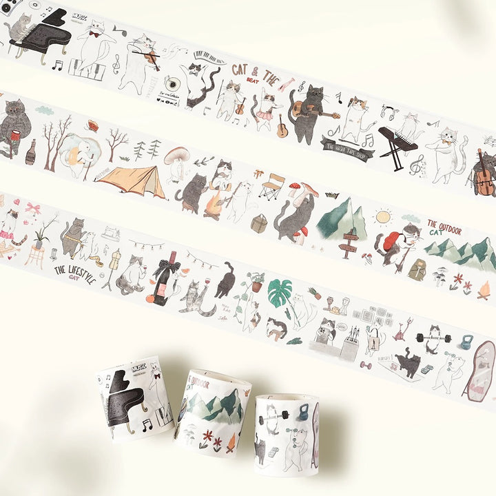 The Washi Tape Shop - Neko - Washi Tape Sticker Set