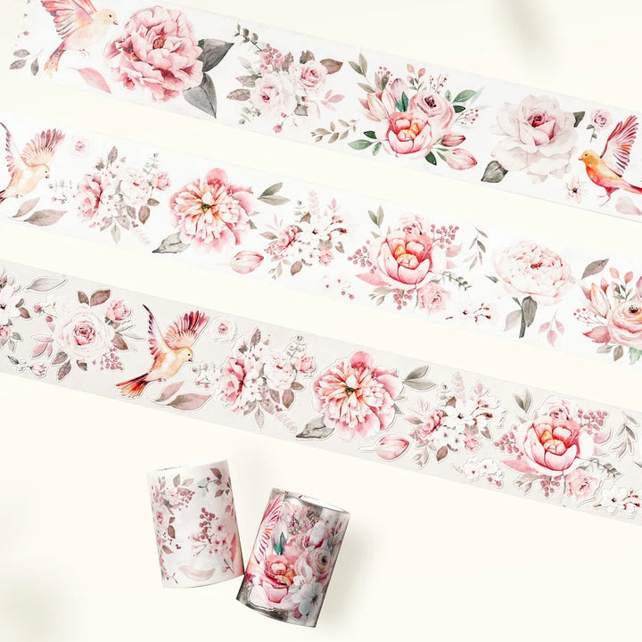 the washi tape shop pre cut pink velvet wide washi pet tape