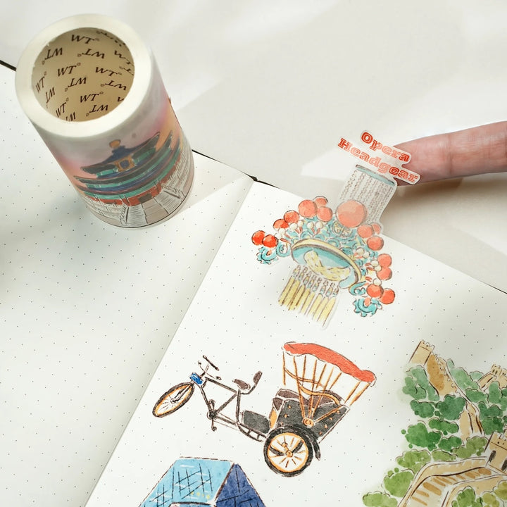 The Washi Tape Shop - Pre-cut Beijing Scrolls Washi/PET Tape