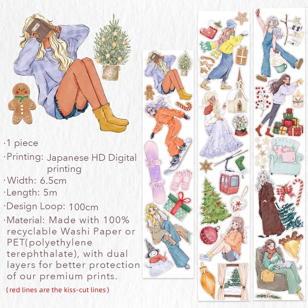 The Washi Tape Shop - Pre-cut Fireside Tales Washi/PET Tape