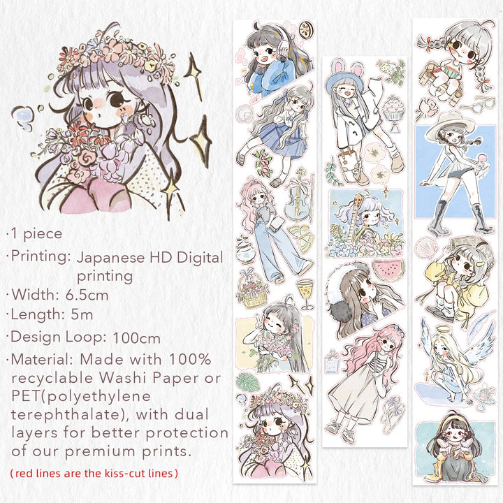 The Washi Tape Shop - Pre-cut Honey Sprout Washi/PET Tape