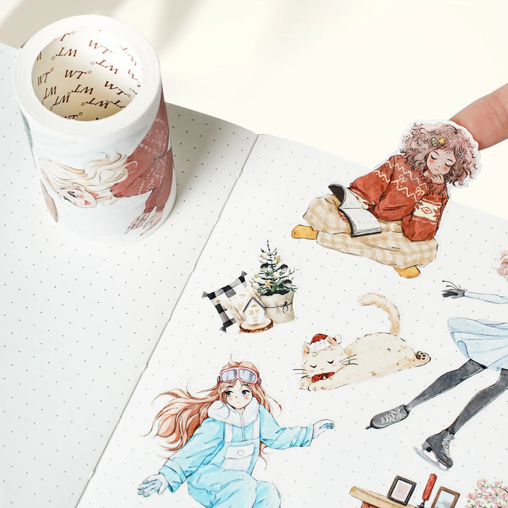 The Washi Tape Shop - Pre-cut Snowy Strolls Washi/PET Tape