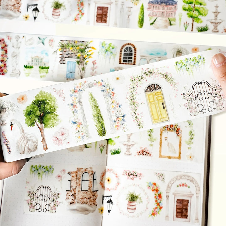 The Washi Tape Shop - Pre-cut French Courtyard Wide Washi/PET Tape