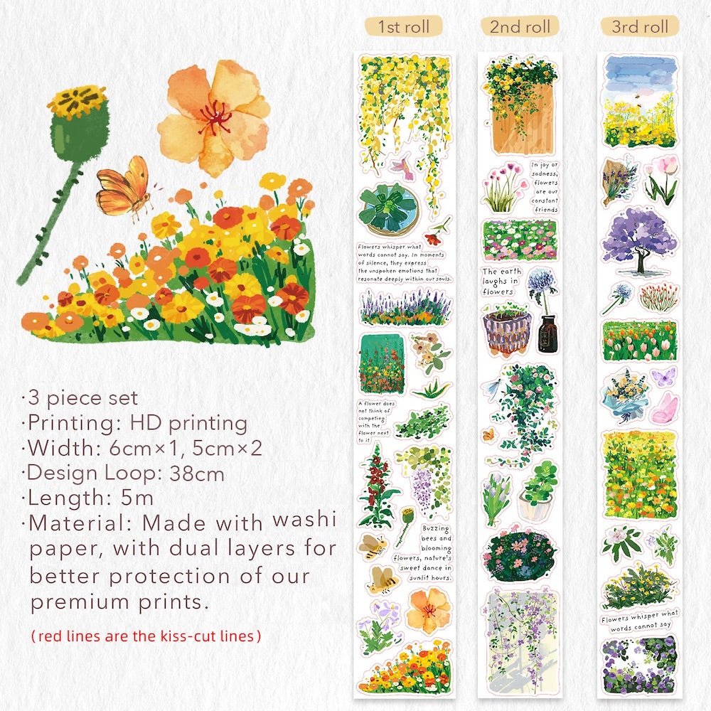The Washi Tape Shop - Spring Oasis Washi Tape Sticker Set