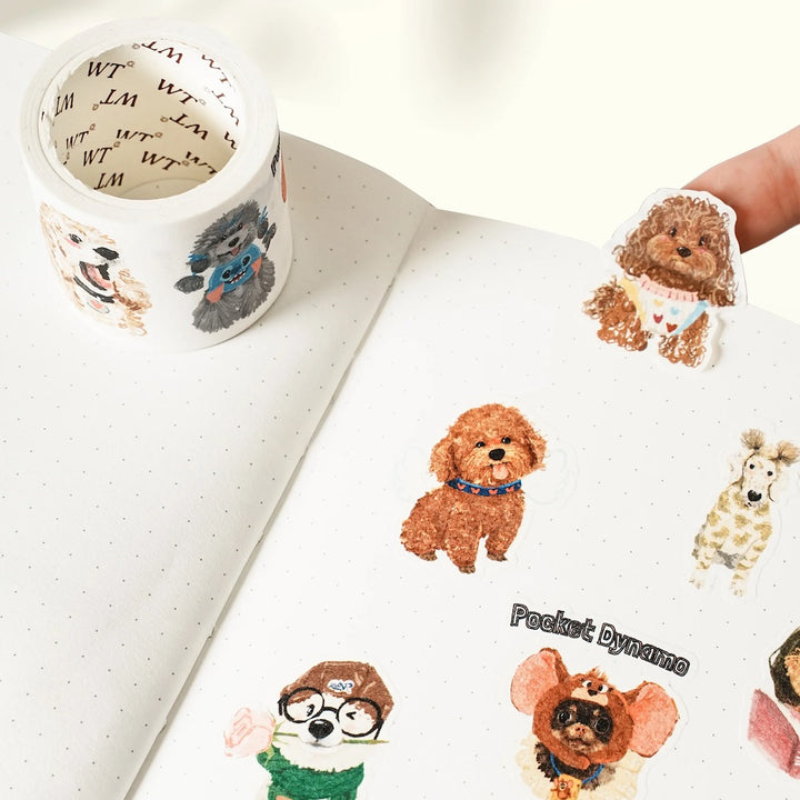 The Washi Tape Shop - Tail Waggers - Washi Tape Sticker Set
