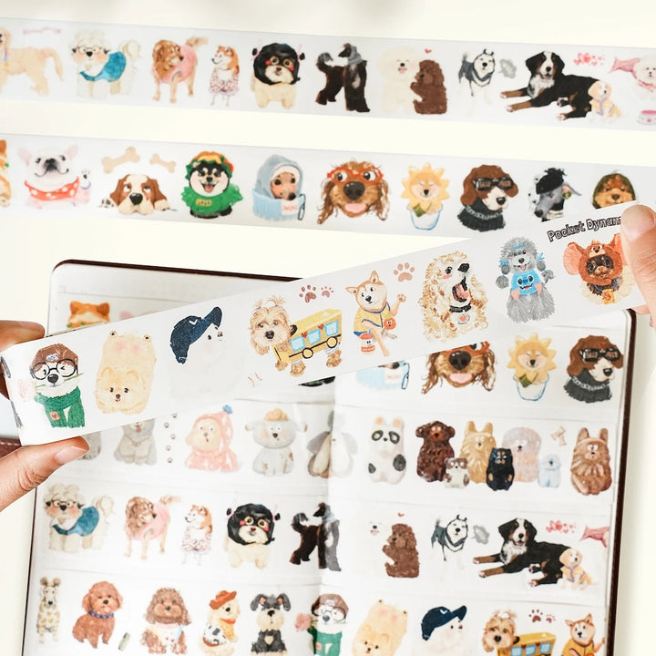 The Washi Tape Shop - Tail Waggers - Washi Tape Sticker Set