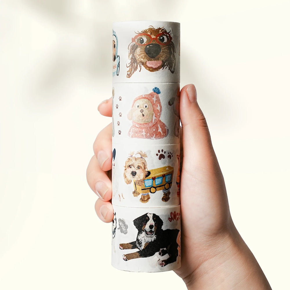 The Washi Tape Shop - Tail Waggers - Washi Tape Sticker Set