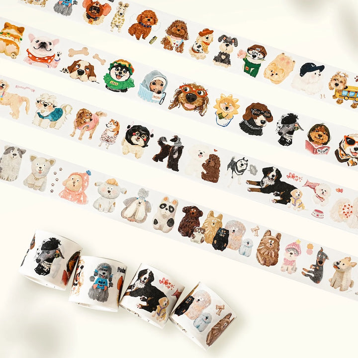 The Washi Tape Shop - Tail Waggers - Washi Tape Sticker Set
