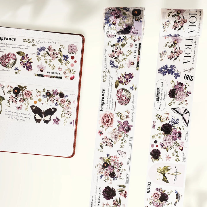The Washi Tape Shop - Pre-cut Violet Veil Wide Washi/PET Tape
