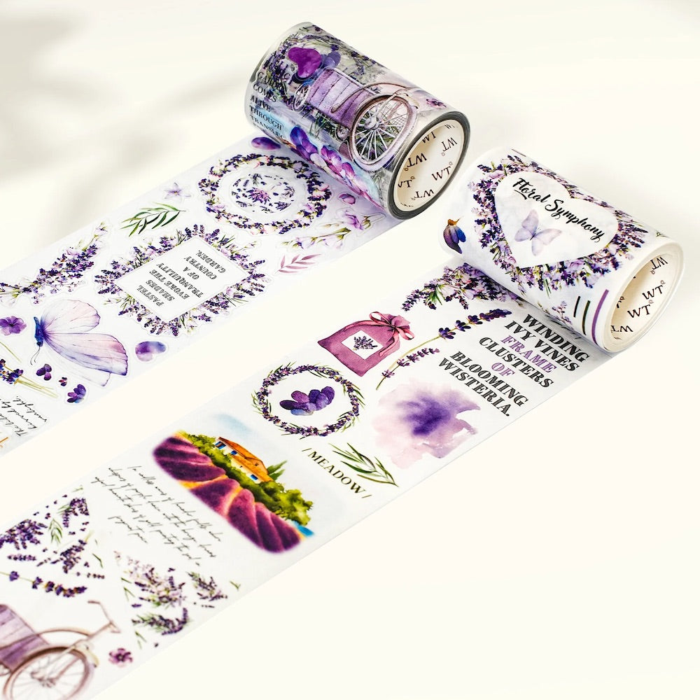 The Washi Tape Shop - Pre-cut Purple Muse Wide Washi/PET Tape