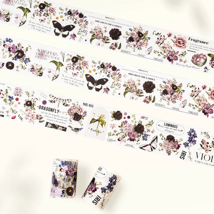The Washi Tape Shop - Pre-cut Violet Veil Wide Washi/PET Tape