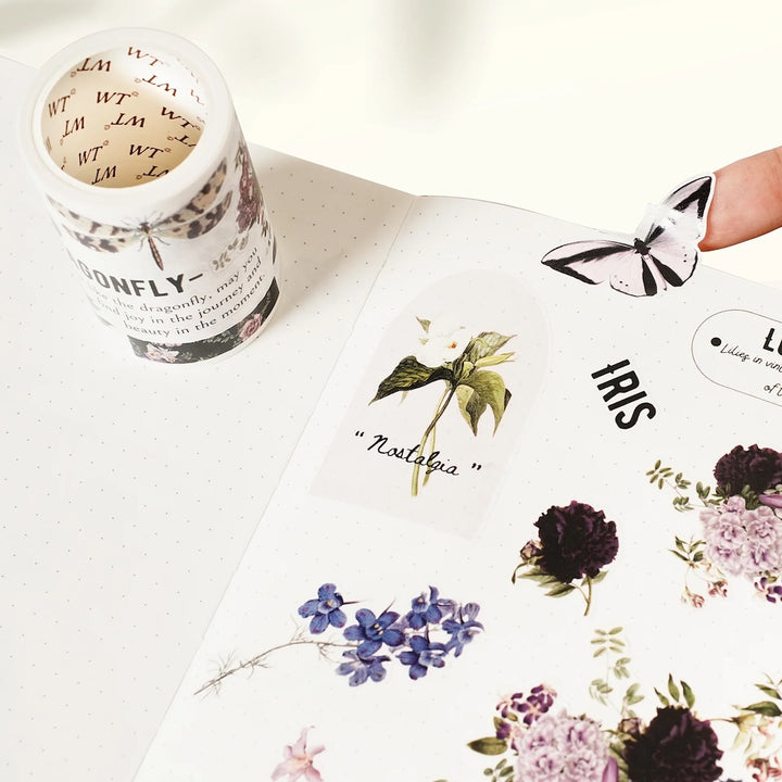 The Washi Tape Shop - Pre-cut Violet Veil Wide Washi/PET Tape