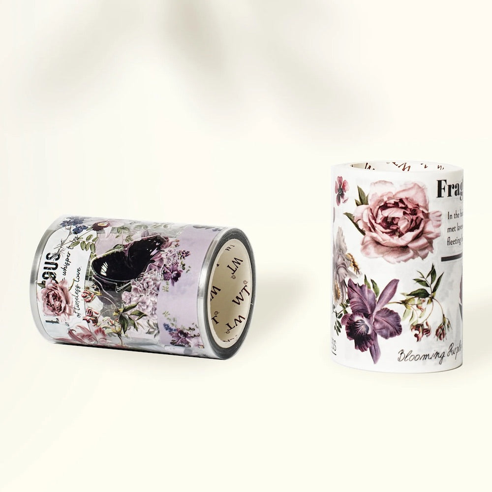 The Washi Tape Shop - Pre-cut Violet Veil Wide Washi/PET Tape