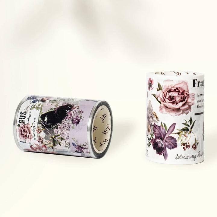 The Washi Tape Shop - Pre-cut Violet Veil Wide Washi/PET Tape