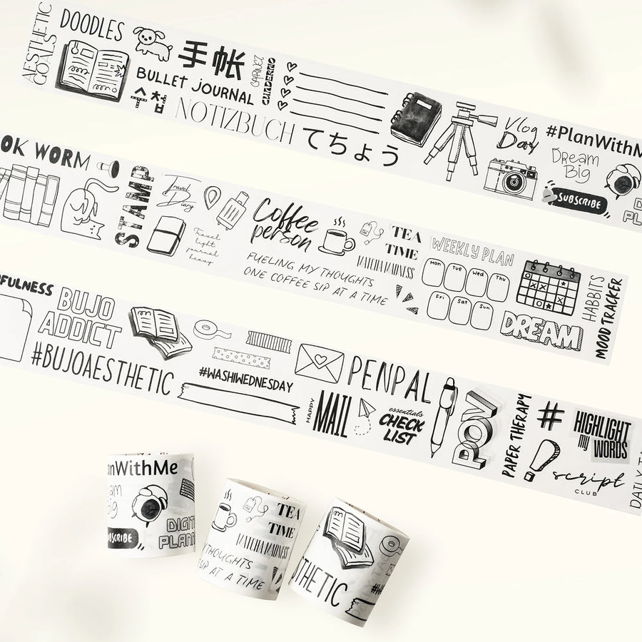 The Washi Tape Shop - Daily Bujo Washi Tape Sticker Set