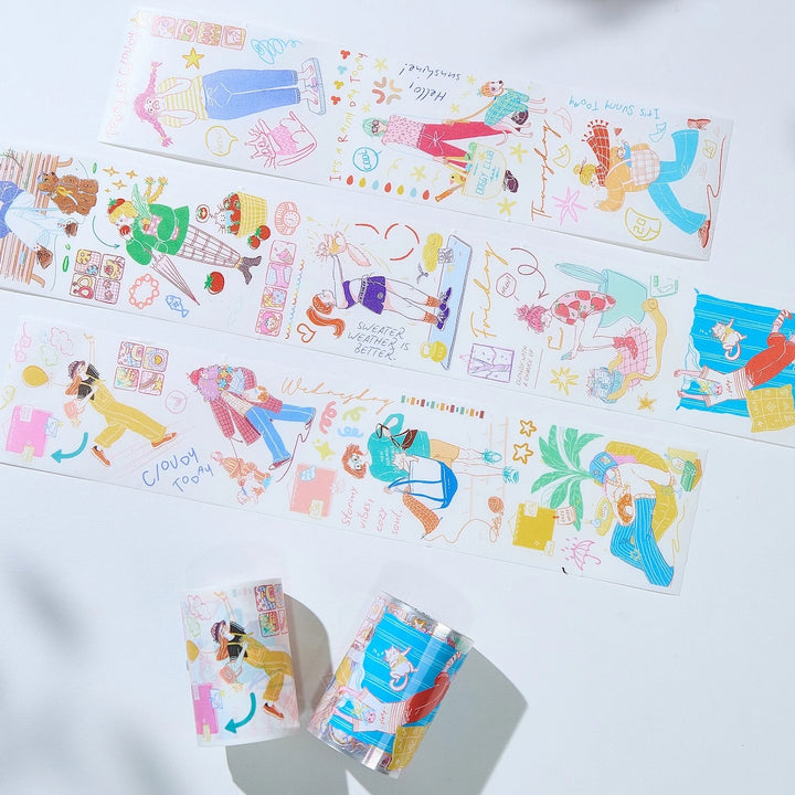 The Washi Tape Shop - Pre-cut Dopamine Days Washi/PET Tape