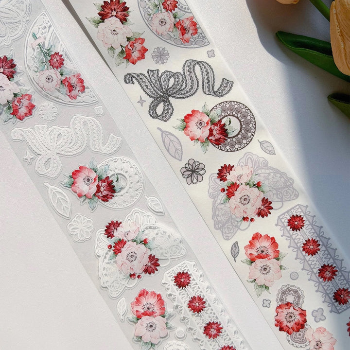 The Washi Tape Shop - Pre-cut Heirloom Lace Washi/PET Tape
