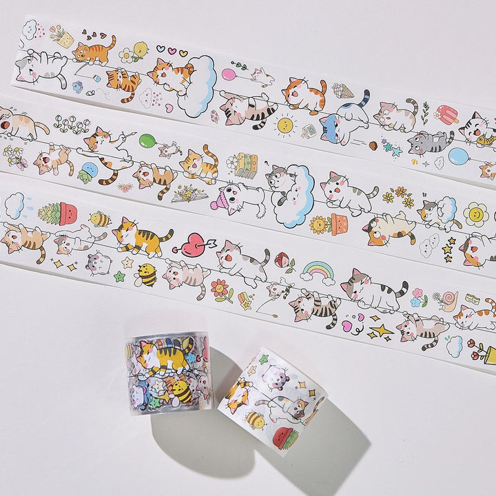 The Washi Tape Shop - Pre-cut Kitty Cascade Washi/PET Tape