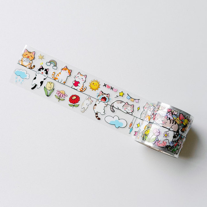 The Washi Tape Shop - Pre-cut Kitty Conga Washi/PET Tape