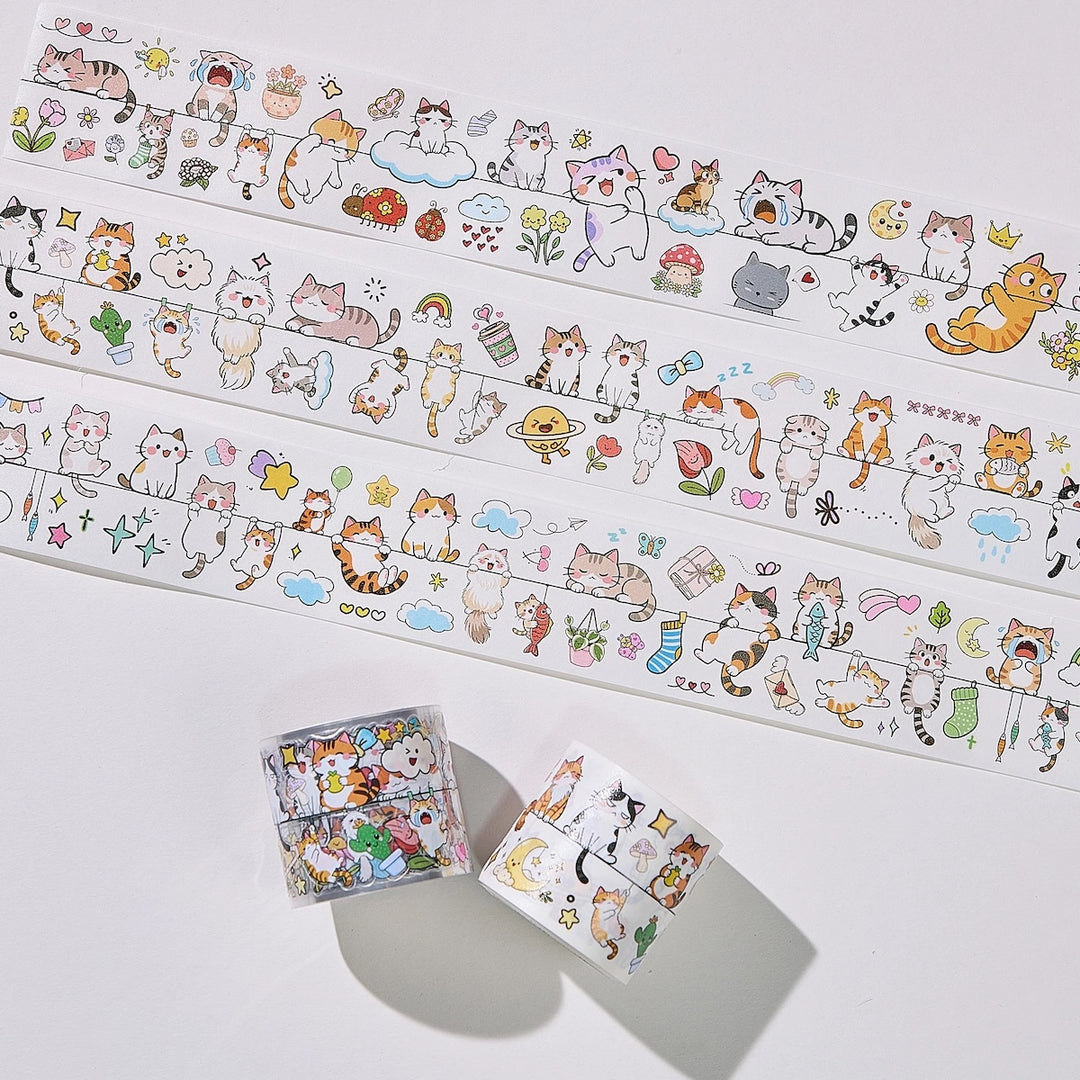 The Washi Tape Shop - Pre-cut Kitty Conga Washi/PET Tape
